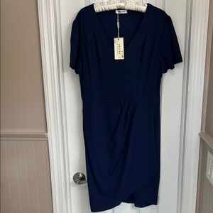 Navy Shortsleeved Dress